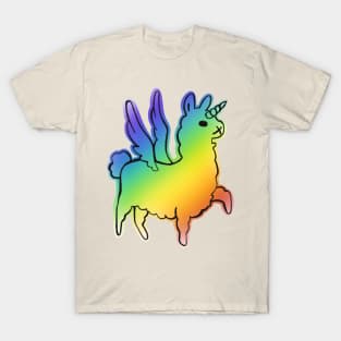 Majestically awesome llama - purple T-Shirt